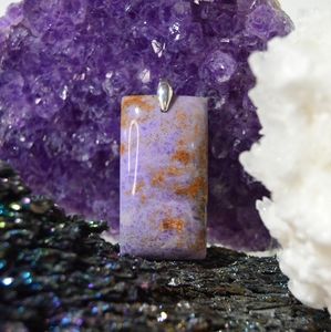 Handmade Burro Creek Agate Pendant